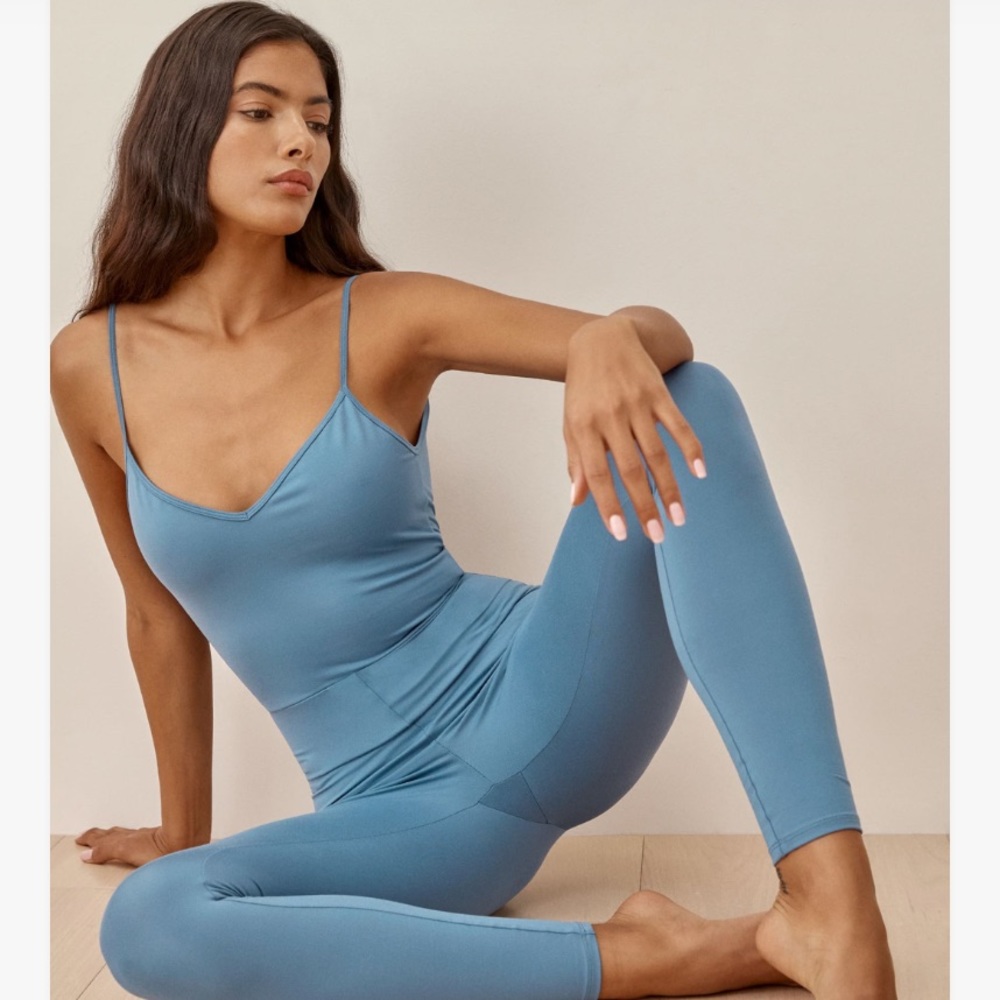 Reformation Emmy Eco Stretch Bodysuit Morning Glory NWT Small
